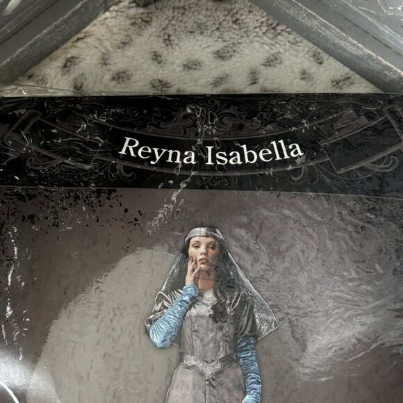 JAC Costumes Reyna Isabella costume large midevil queen Halloween party cosplay - Picture 11 of 13